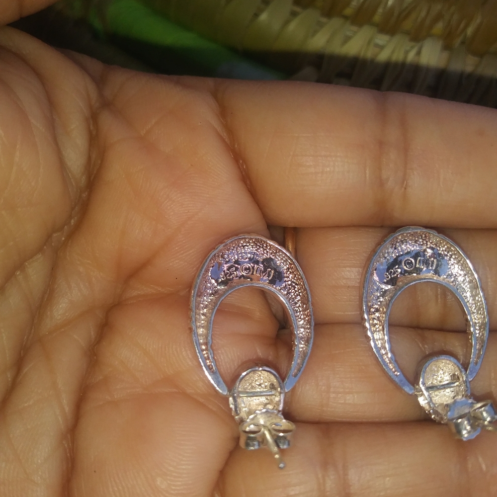 925 silver earrings. - Picture 3 of 8